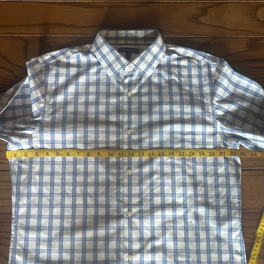 Banana Republic non iron slim fit Striped Button down shirt Size L